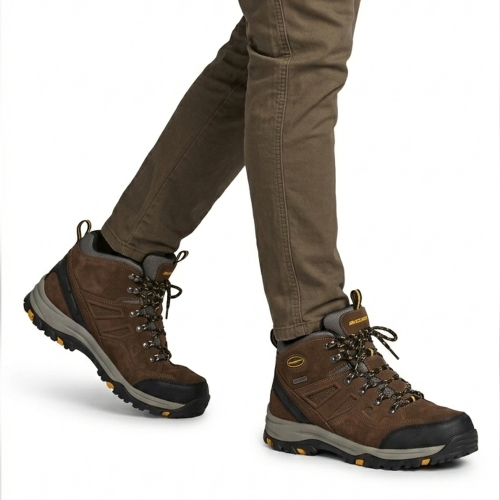 Skechers Men's Relaxed Fit Relment Pelmo Waterproof Hiking Boots - Size 11